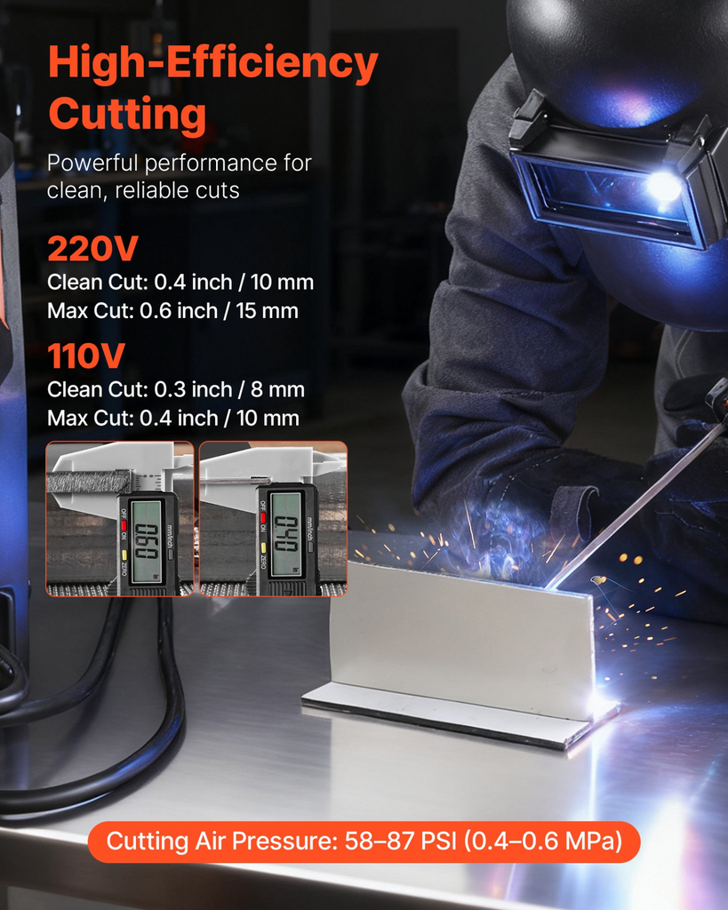 Soldadora y cortadora de plasma 3 en 1: corte/TIG/MMA