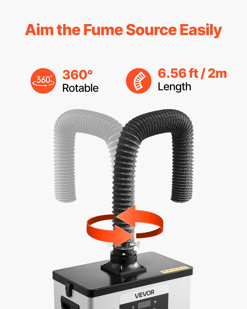 Extractor de humos de soldadura, 510 mÂ³
