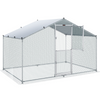 VEVOR Gallinero grande de metal con corral 6,6 x 9,8 x 6,6 pies