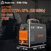 VEVOR 210Amp TIG Welder, Welder TIG 3 in 1, 110/220V Dual Voltage HF TIG/Stick/Clean Welding Machine w/USB, IGBT Inverter & Torch, Digital Arc Welder