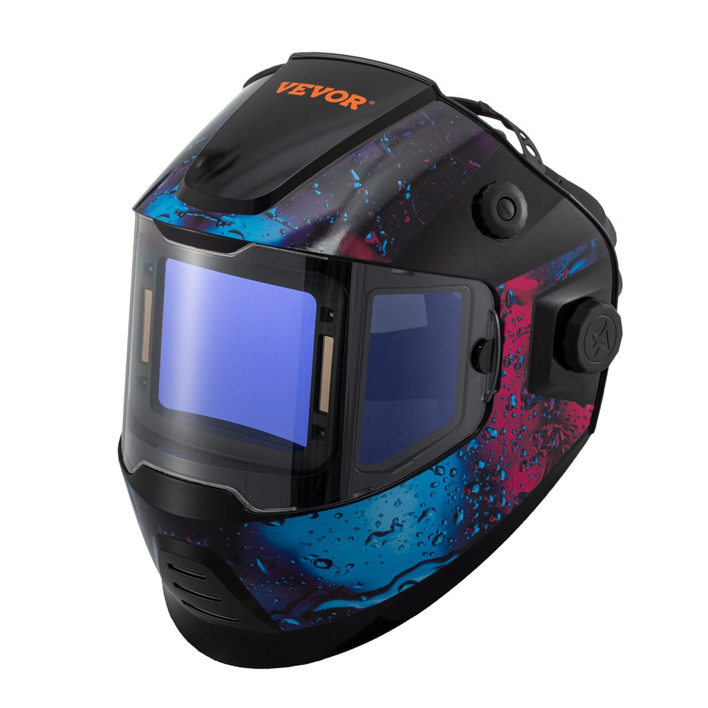 Casco de soldadura con oscurecimiento automático de gran tamaño VEVOR, máscara para soldar con arco, TIG, MIG y pulido