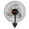 Ventilador de pared VEVOR de 18 pulgadas, 3 velocidades, máx. 4000 CFM, oscilante, industrial, para uso comercial o residencial, para almacén, invernadero, taller, patio, sótano JH2