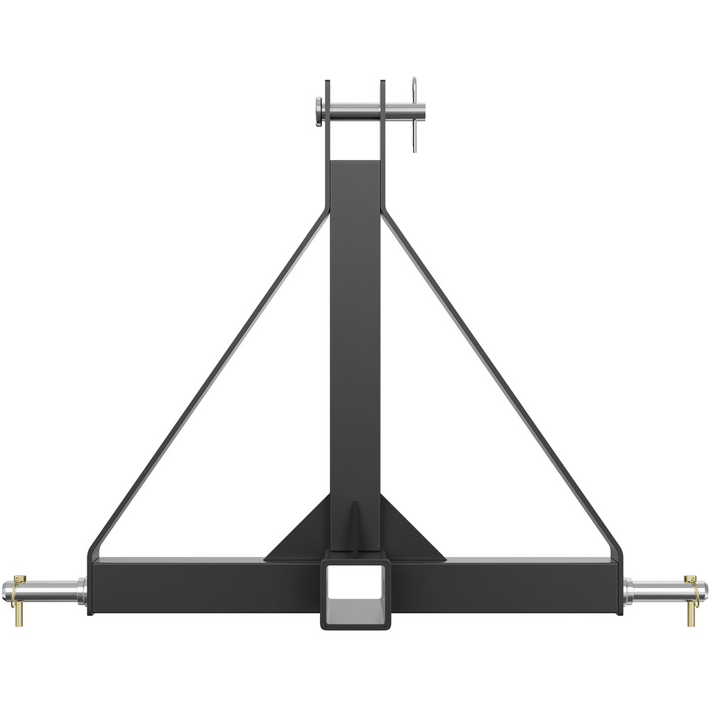 Receptor de enganche de 3 puntos VEVOR adaptador de barra de remolque de tractor de categoría 1 de 2" con pasadores