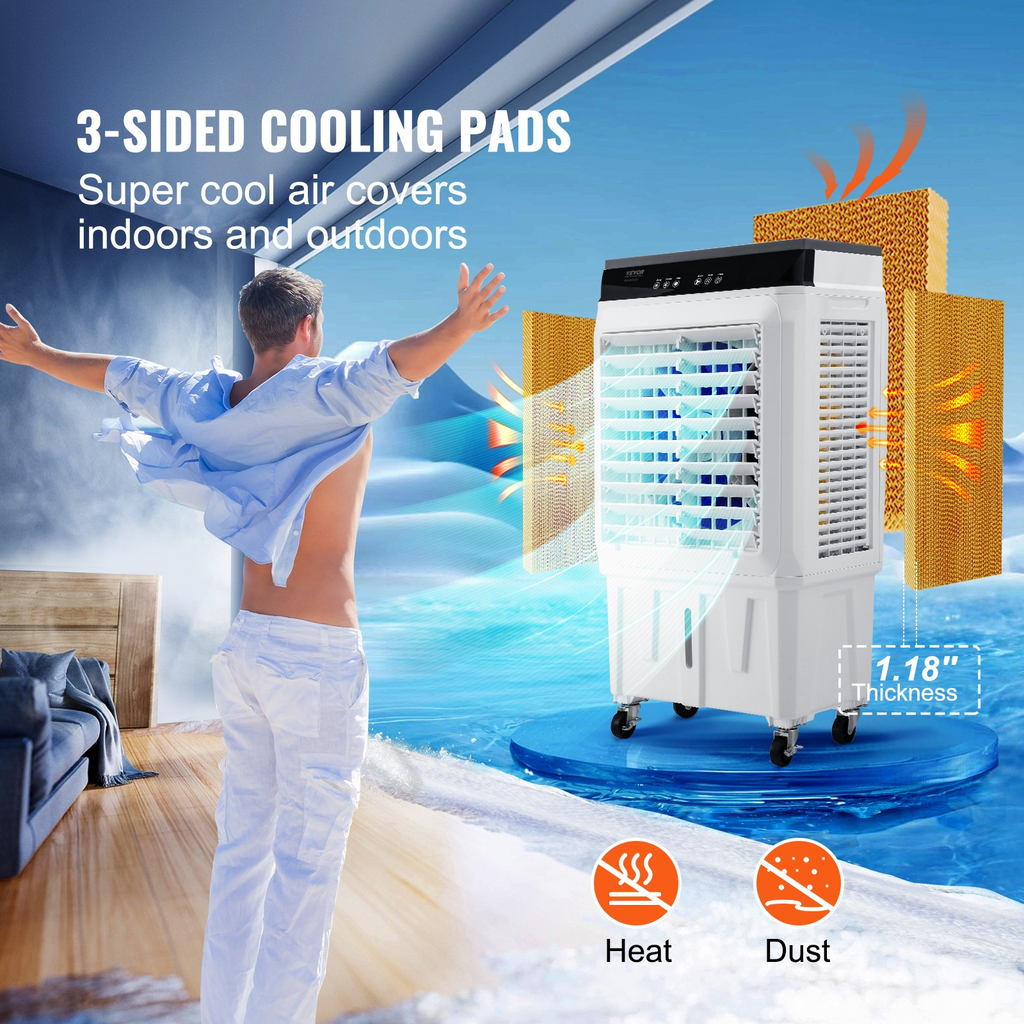 Enfriador de aire evaporativo, 2100 CFM