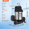 Bomba de sumidero sumergible VEVOR 1/2 HP 4320GPH