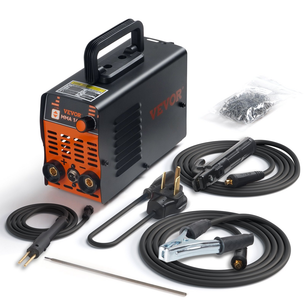 VEVOR Stick Welder, 140Amp Stick & Plastic ARC Welder Machine, 110/220V Hot Stapler with Hot Start Arc Force Anti-Stick, Plastic Welding Kit Car Bumper Repair Kit