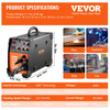 VEVOR Mig Welder Welding Machine 270A MIG MMA TIG 3 In 1 Welder Combo 110V/220V