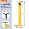 VEVOR - Barrera de seguridad de bolardo de 4-1/2" de diámetro exterior y 36" de altura