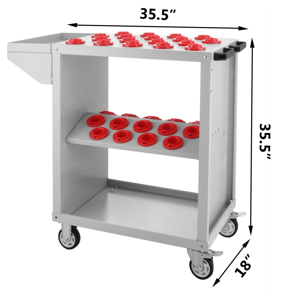 Carro de herramientas VEVOR con portaherramientas cónico de 40 mm (BT40 con capacidad para 36)