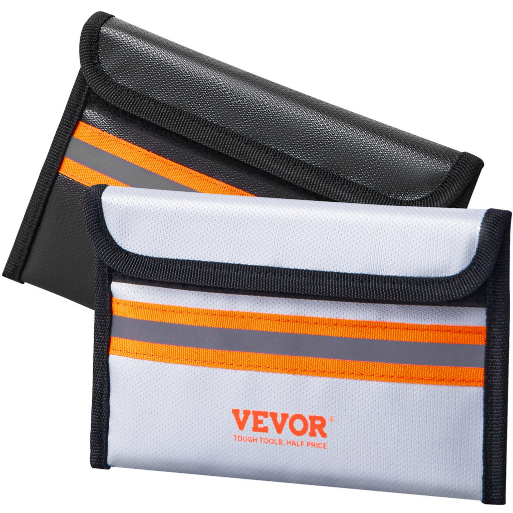 VEVOR Bolsa ignífuga para documentos 2 piezas 8" x 5"  2000 ℉