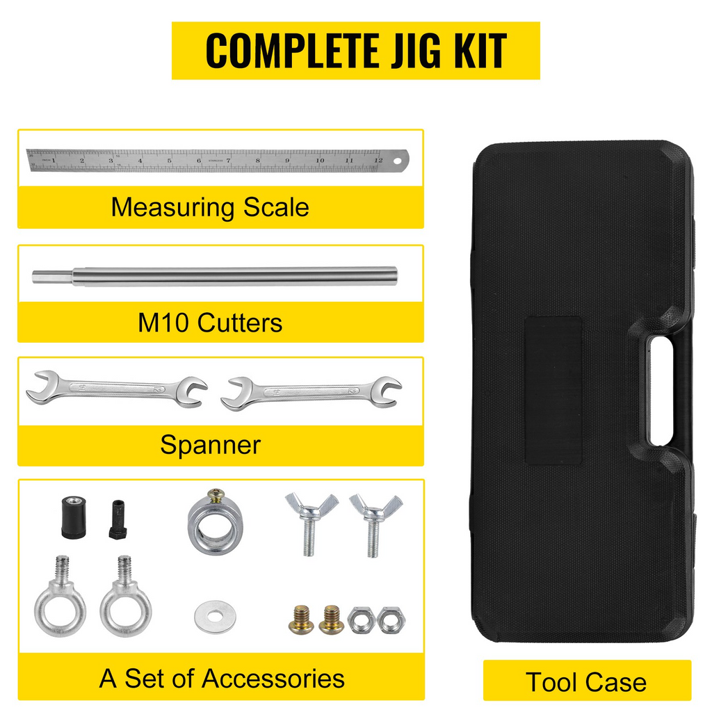 VEVOR - Kit de 16 piezas para abrir agujeros de cerradura de puerta