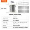 Kit de cable de acero inoxidable VEVOR 1/16 con 80 manguitos y 20 guardacabos 7 x 7 hebras