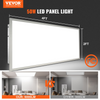 VEVOR - Panel de luz LED plano de 2 x 4 pies 6000 lm 50 W montaje en superficie de color ajustable de 3500 K/4000 K/5000 K