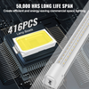 Paquete de 10 luces LED para taller, 2, 4 m (8 pies)