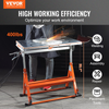 VEVOR Welding Table 30" x 20", 400lbs Load Capacity Steel Welding Workbench Table on Wheels, Folding Work Bench with Three 1.1" Slot, 3 Tilt Angles, Adjustable Height, Retractable Guide Rails