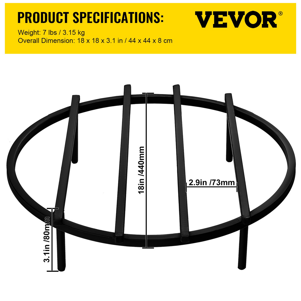 Rejilla para fogatas VEVOR de 18"