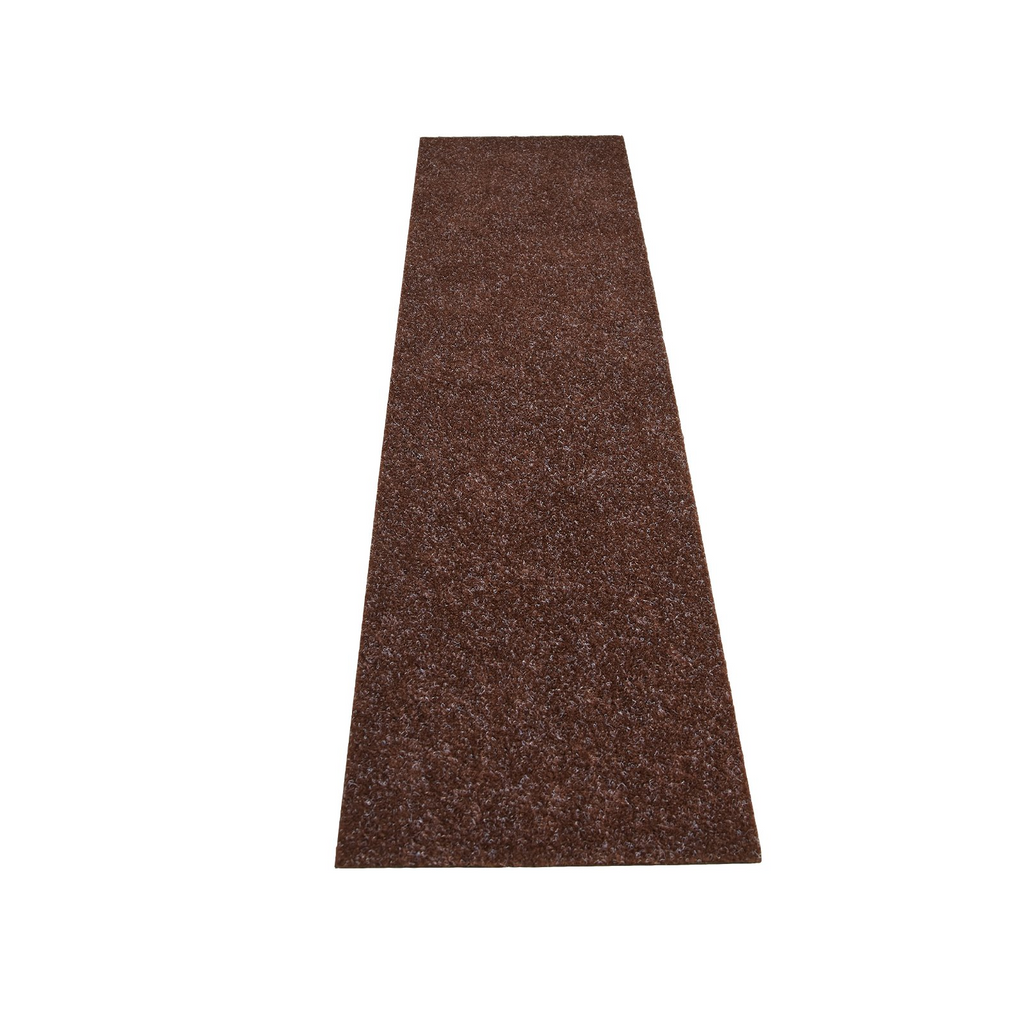 Alfombra antideslizante para escaleras (20,3 x 76,2 cm) color marrón 15 unidades