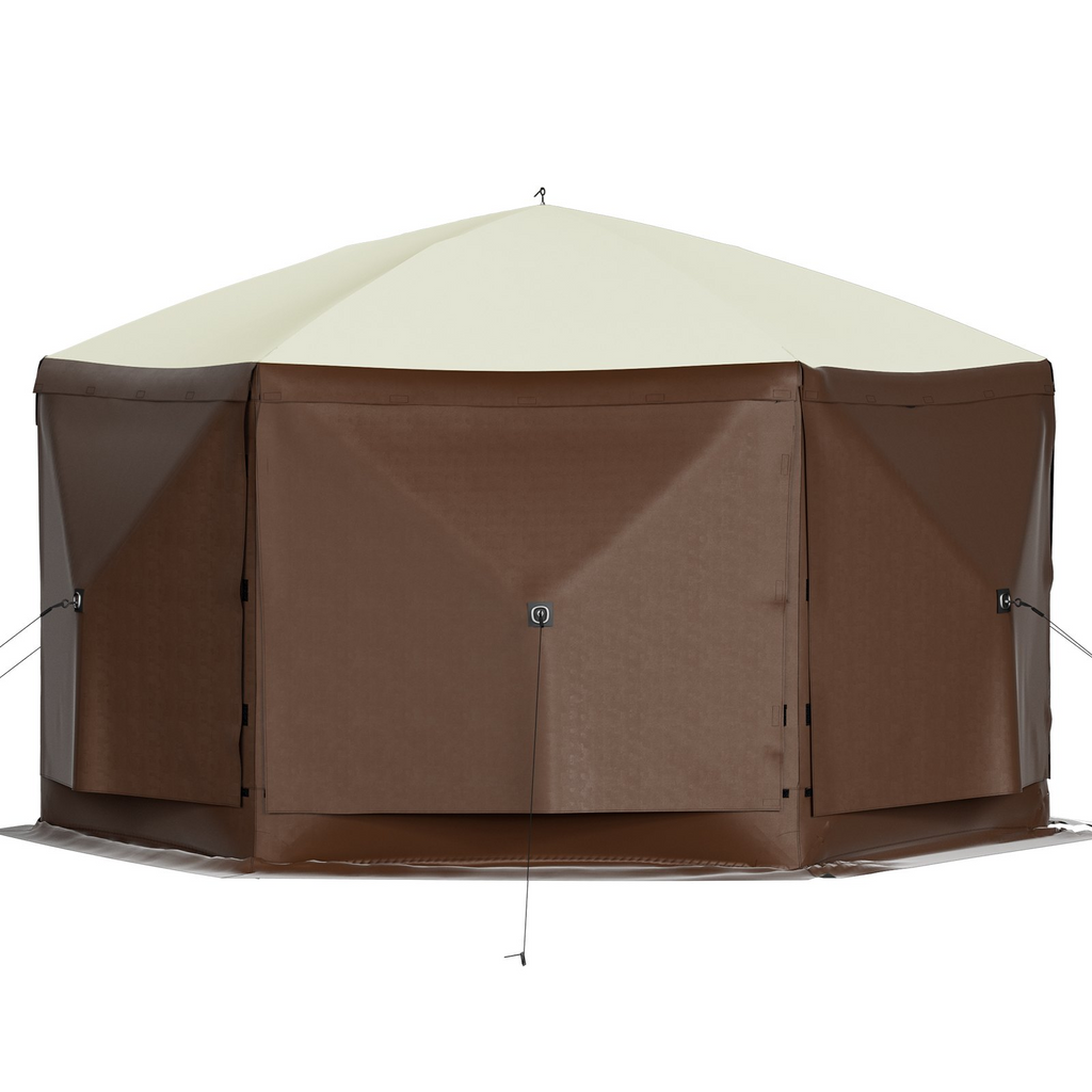 Carpa para acampar VEVOR, 10' x 10' 6 lados para 8 personas