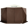 VEVOR Carpa de camping con toldo 12 x 12 pies de 6 lados con ventanas de malla