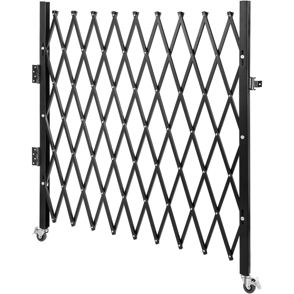 Puerta de seguridad plegable simple VEVOR de 50" de alto x 75" de ancho