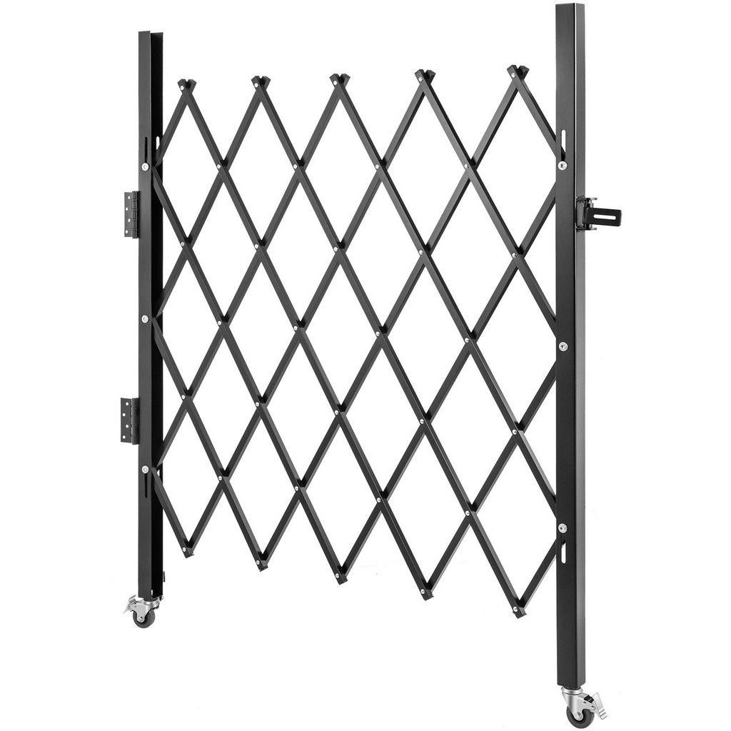 Puerta de seguridad plegable simple VEVOR de 48" de alto x 66" de ancho