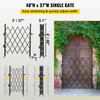 Puerta de seguridad plegable simple VEVOR, puerta plegable de 48" de alto x 37" de ancho