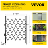 Puerta de seguridad plegable simple VEVOR, puerta plegable de 48" de alto x 37" de ancho