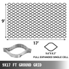 Rejilla de suelo VEVOR Geo Grid de 9 x 17 pies 2 pulgadas de espesor 1885 libras por pie cuadrado