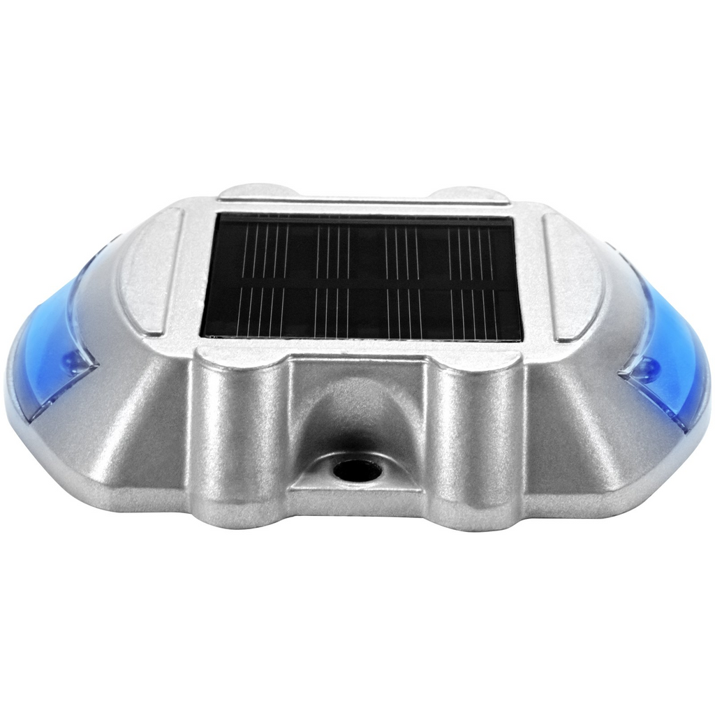 Paquete de 16 luces solares para entrada para vehículos con botón de interruptor para terraza 6 LED