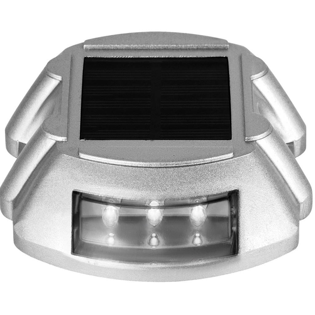 Paquete de 16 luces solares para entrada para vehículos color blanco brillante con tornillo inalámbricas impermeables para exteriores 6 LED