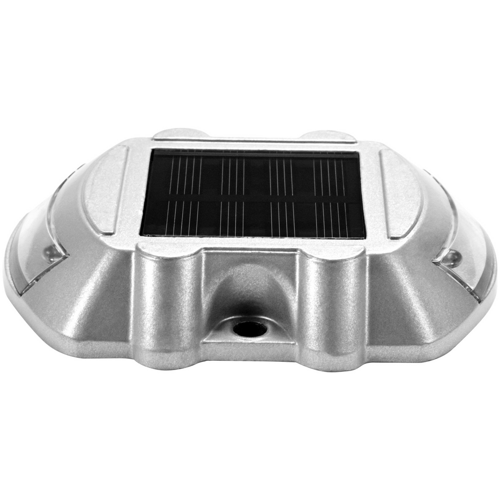 Paquete de 24 luces solares color blanco brillante con tornillo inalámbricas impermeables para exteriores 6 LED