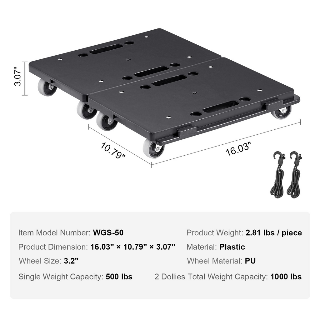 Carretilla para muebles con capacidad de 500 libras