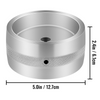 VEVOR Rueda de transmisión para amoladora de banda de 5" de diámetro cuchillos de 2" x 72" con orificio/eje de 5/8"