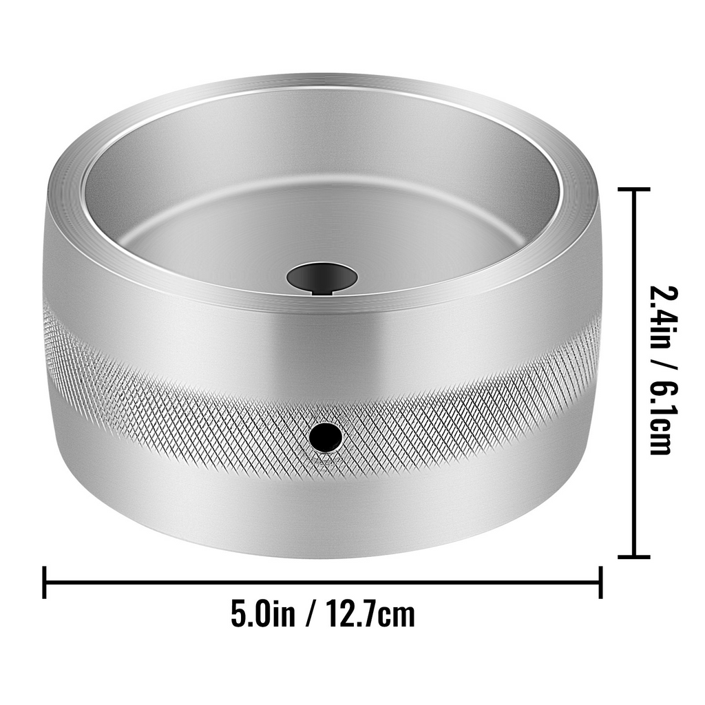 VEVOR Rueda de transmisión para amoladora de banda de 5" de diámetro cuchillos de 2" x 72" con orificio/eje de 5/8"