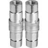 Acoplamiento hidráulico de conexión rápida para minicargadoras VEVOR cuerpo de 1/2" NPT de 1/2" 2 pares acoplador rápido hidráulico de 27.6 MPa (ISO 16028)