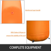 Arco inflable VEVOR naranja de 20 pies arco inflable hexagonal con soplador incorporado de 100 W