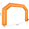 Arco inflable VEVOR naranja de 20 pies arco inflable hexagonal con soplador incorporado de 100 W