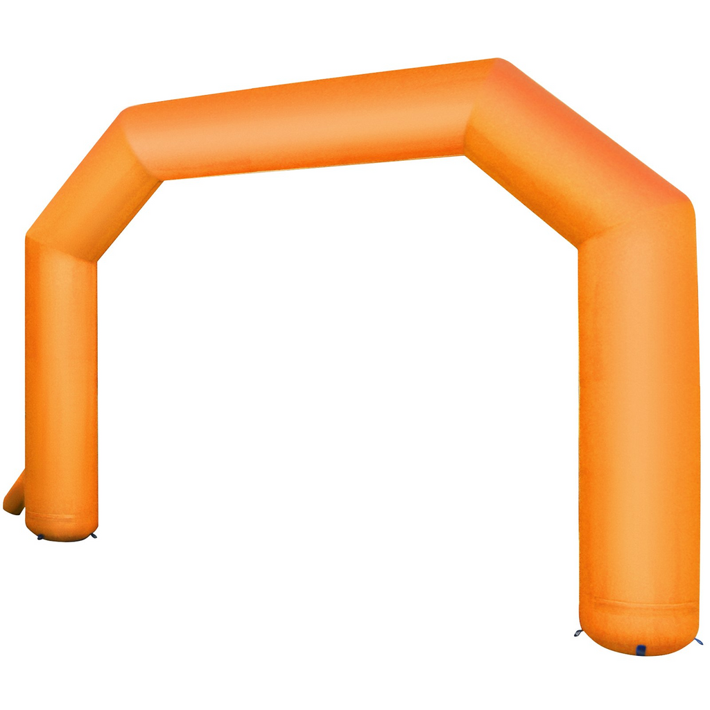 Arco inflable VEVOR naranja de 20 pies arco inflable hexagonal con soplador incorporado de 100 W