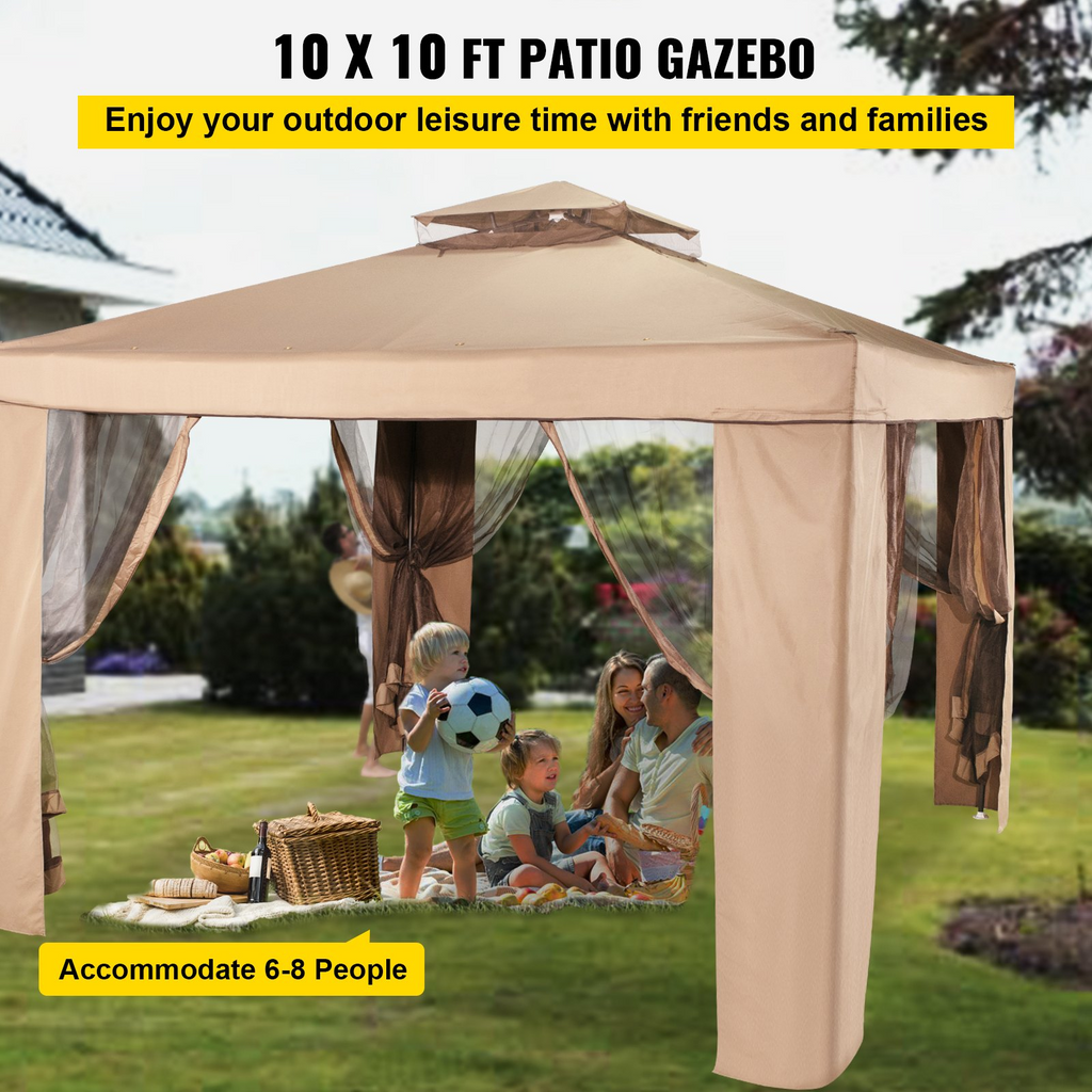 VEVOR Carpa para exteriores con dosel sombra de 10' x 10' para fiestas