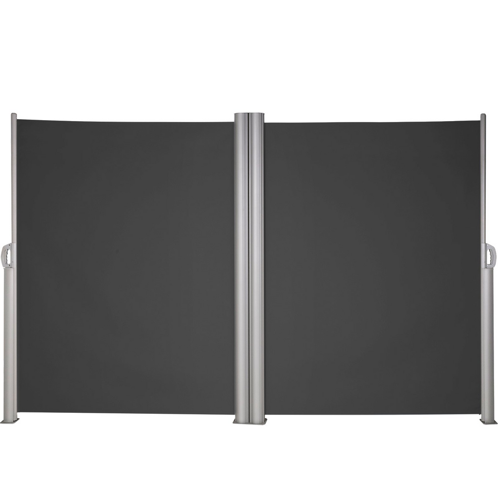 Toldo retráctil negro VEVOR de 236" x 71" resistente a la oxidación y de aluminio