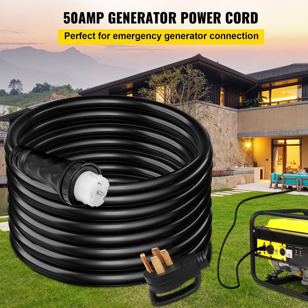 Cable de extensión para generador de 25 pies y 50 amperios