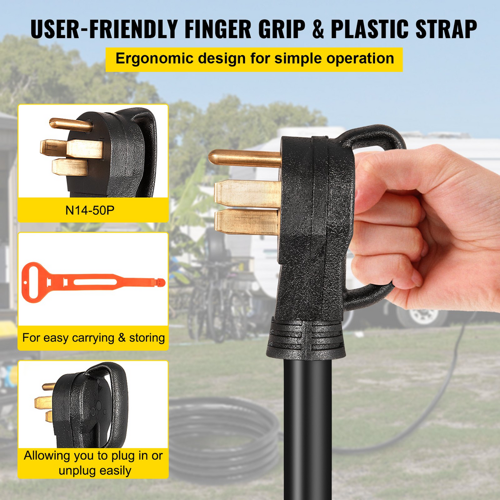 Cable de extensión para generador de 25 pies y 50 amperios