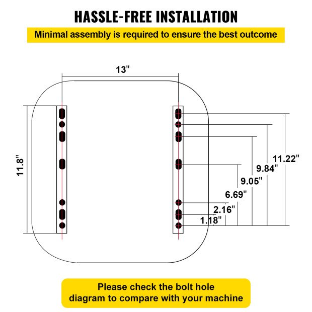 Asiento plegable universal para montacargas VEVOR con cinturón de seguridad retráctil