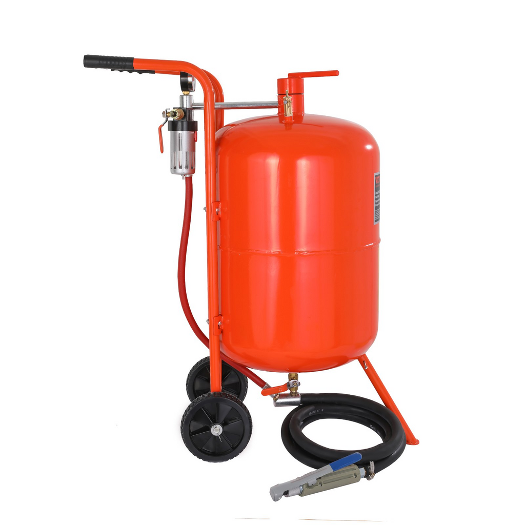 Sand Blaster 20 gal 60-110 PSI alta presión portátil con 4 boquillas de cerámica y separador de agua y aceite para eliminar manchas de pintura