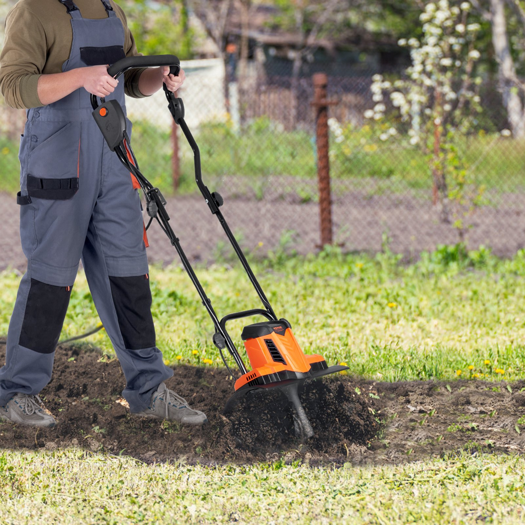 Cultivador eléctrico VEVOR de 10 amperios ancho 14" profundidad 3,94"