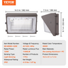 VEVOR - Luces LED de pared para exteriores 120 W 11 000 lm 5