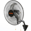 Ventilador de pared VEVOR de 18 pulgadas, 3 velocidades, máx. 4000 CFM, oscilante, industrial, para uso comercial o residencial, para almacén, invernadero, taller, patio, sótano JH2