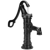 VEVOR Antique Hand Water Pump 14.6 x 5.9 x 25.6 inch Pitcher Pump w/Handle Cast Iron Well Pump w/ Pre-set 0.5" Holes for Easy Installation Old Fashion Pitcher Hand Pump for Yard Ponds Garden Black