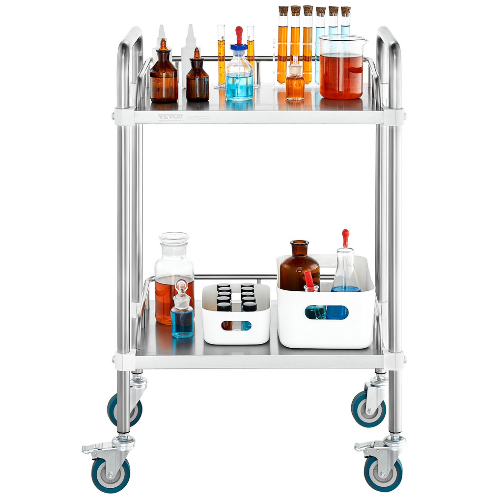 Carro con ruedas para laboratorio VEVOR 15,16" x 21,57" x 34,06"