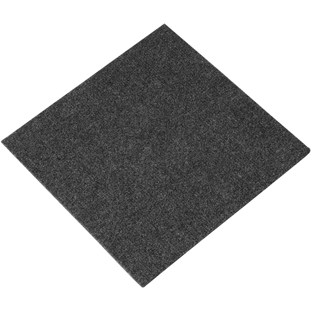 VEVOR - Losetas de alfombra autoadhesivas de 30,5 x 30,5 cm (12 losetas, gris oscuro)